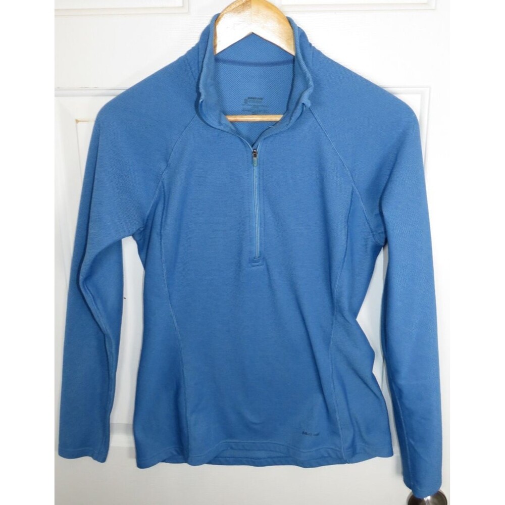 Patagonia Capilene Performance Base Layer 1/4 Zip Women's Medium Blue